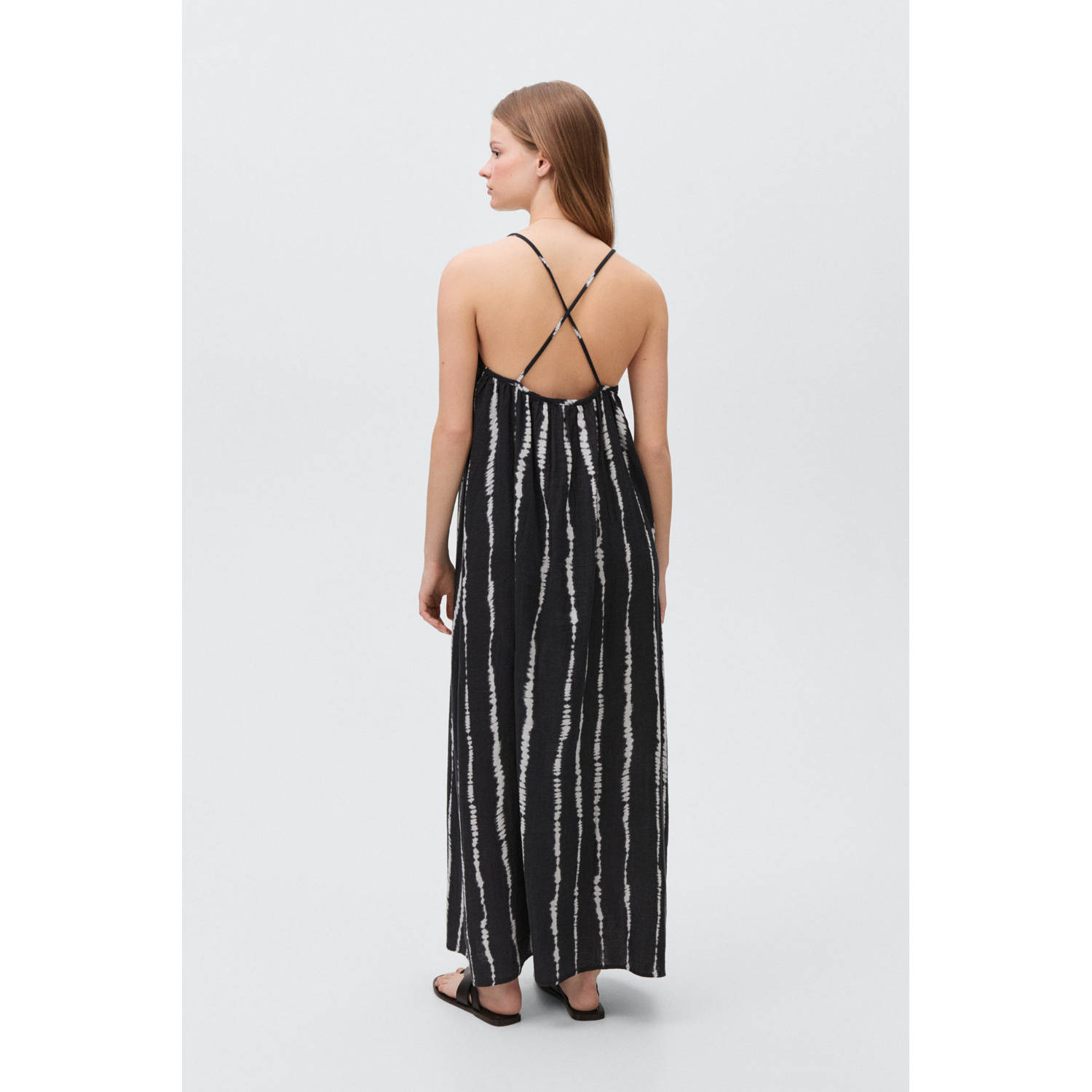 MANGO TEEN maxi jurk zwart