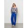 &Co Woman wide leg regular waist casual broek blauw