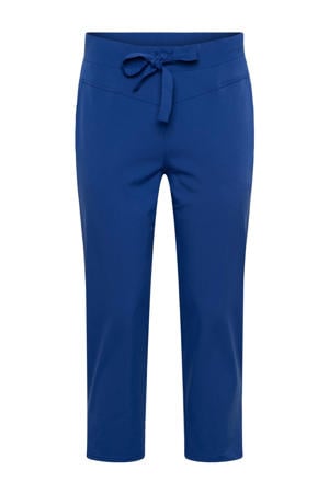 straight high waist casual broek donkerblauw