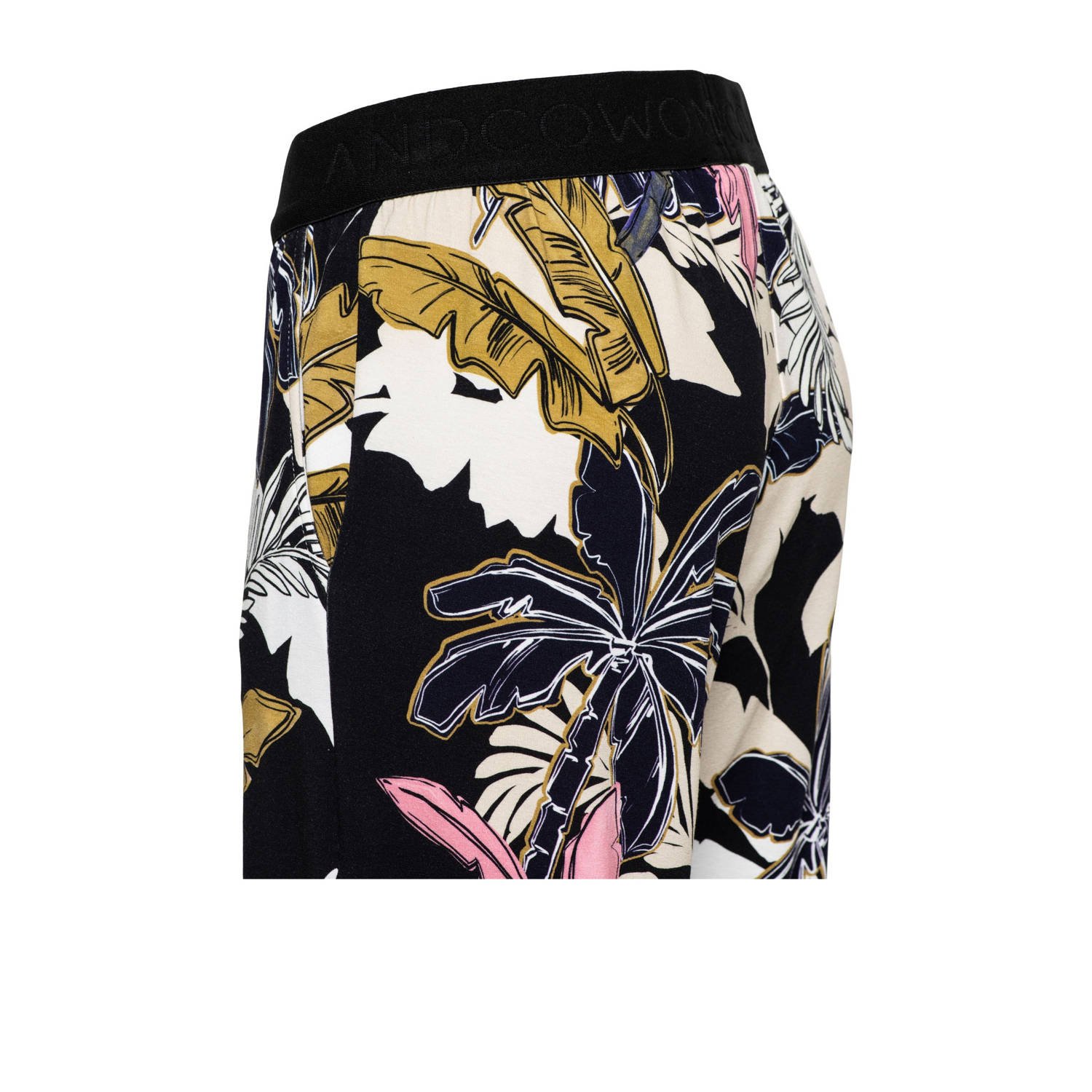 &Co Woman straight regular waist casual broek zwart