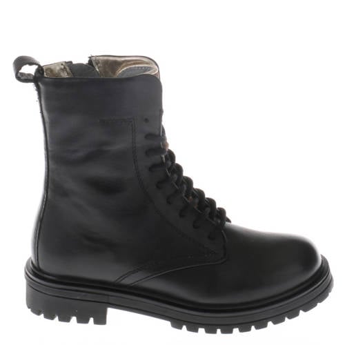 Red Code leren veterboots zwart afbeelding