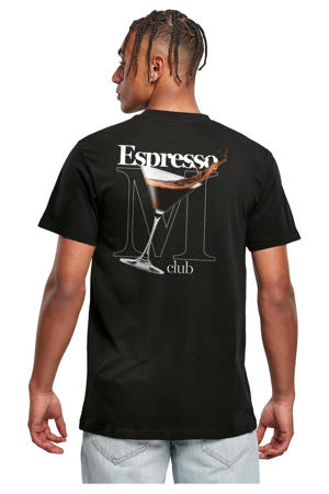 T-shirt Espresso  zwart