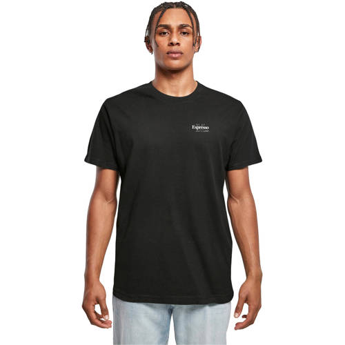 Mister Tee T-shirt Espresso zwart afbeelding