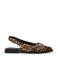 Steve Madden Grezly slingback loafers met panterprint cognac