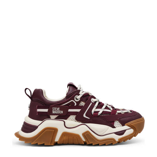 Steve Madden Kingdom 2 chunky sneakers bordeaux afbeelding