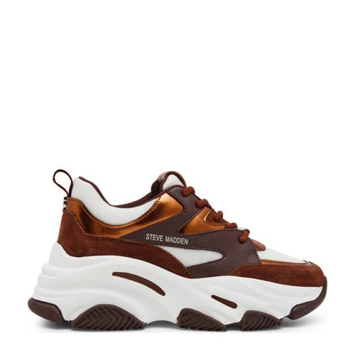 Steve Madden Progressive chunky sneakers brons/zwart/wit afbeelding