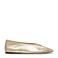Steve Madden Leni leren ballerina's goud