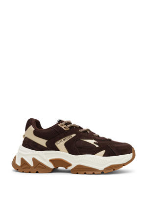 Ample sneakers bruin/goud