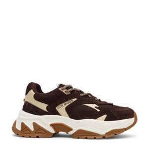 Ample sneakers bruin/goud
