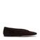 Steve Madden Leni suède ballerina's donkerbruin