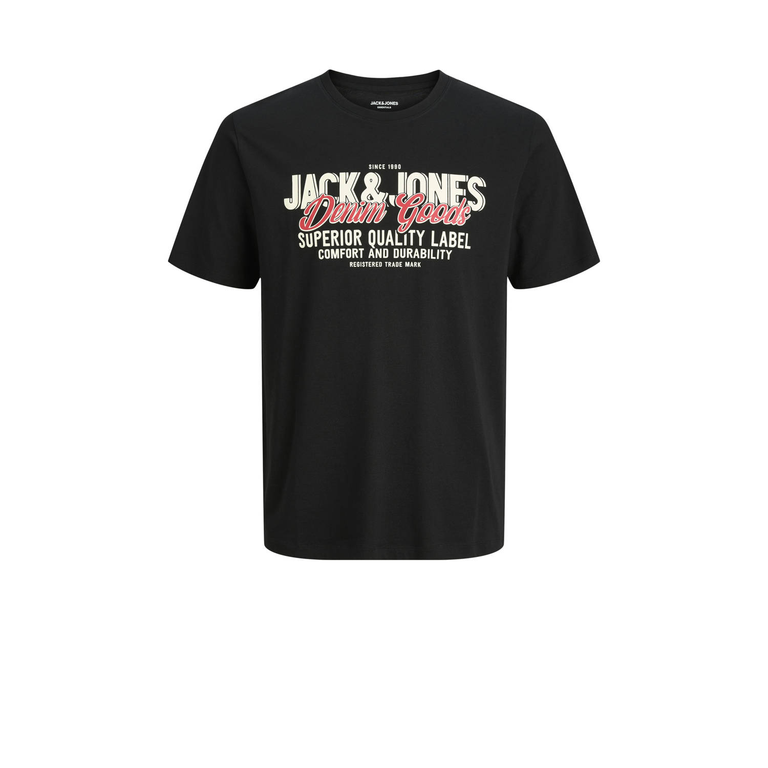 JACK & JONES ESSENTIALS T-shirt zwart