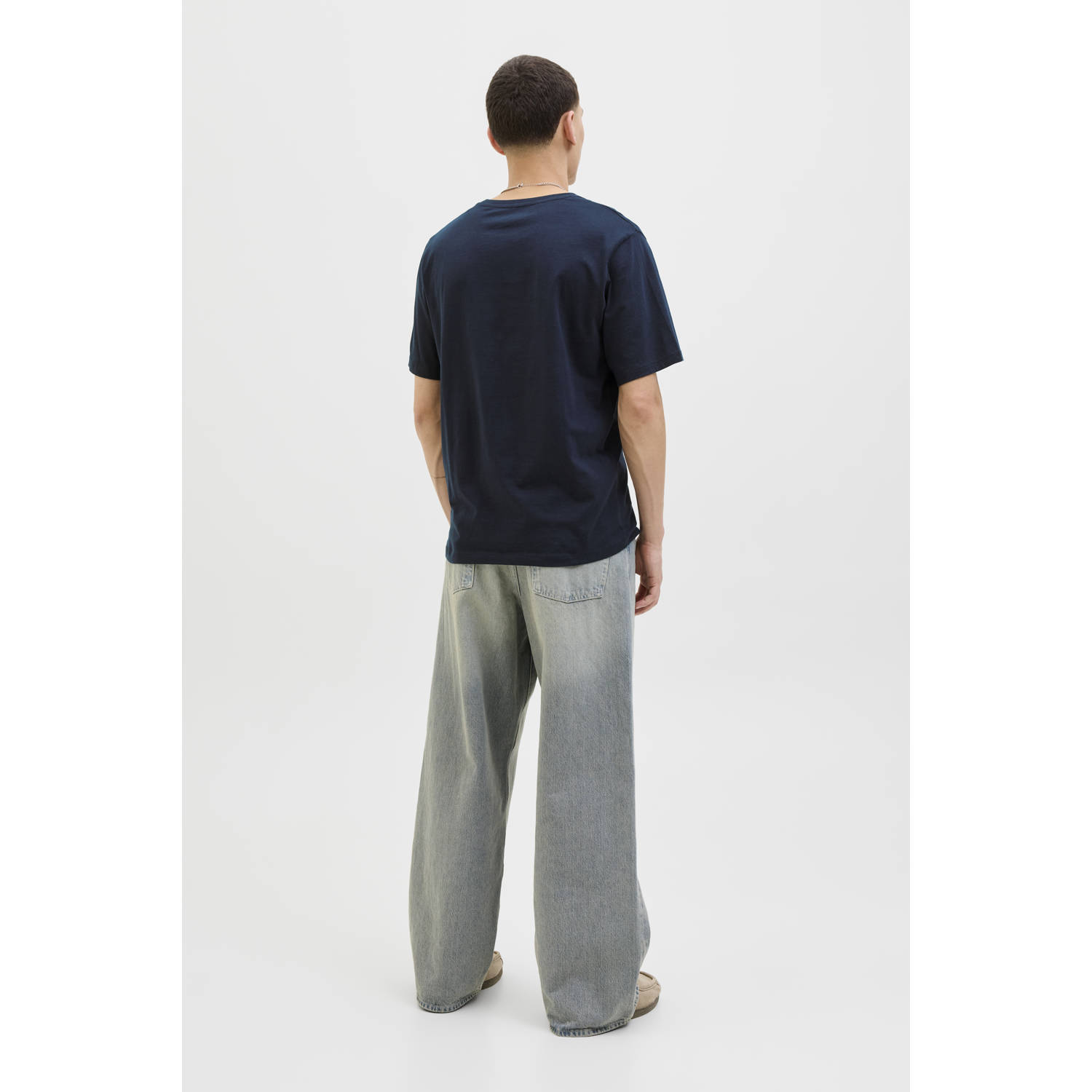 JACK & JONES ESSENTIALS T-shirt donkerblauw
