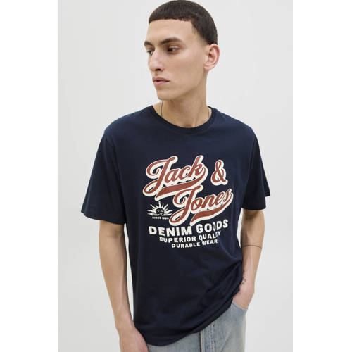 JACK & JONES ESSENTIALS T-shirt donkerblauw afbeelding