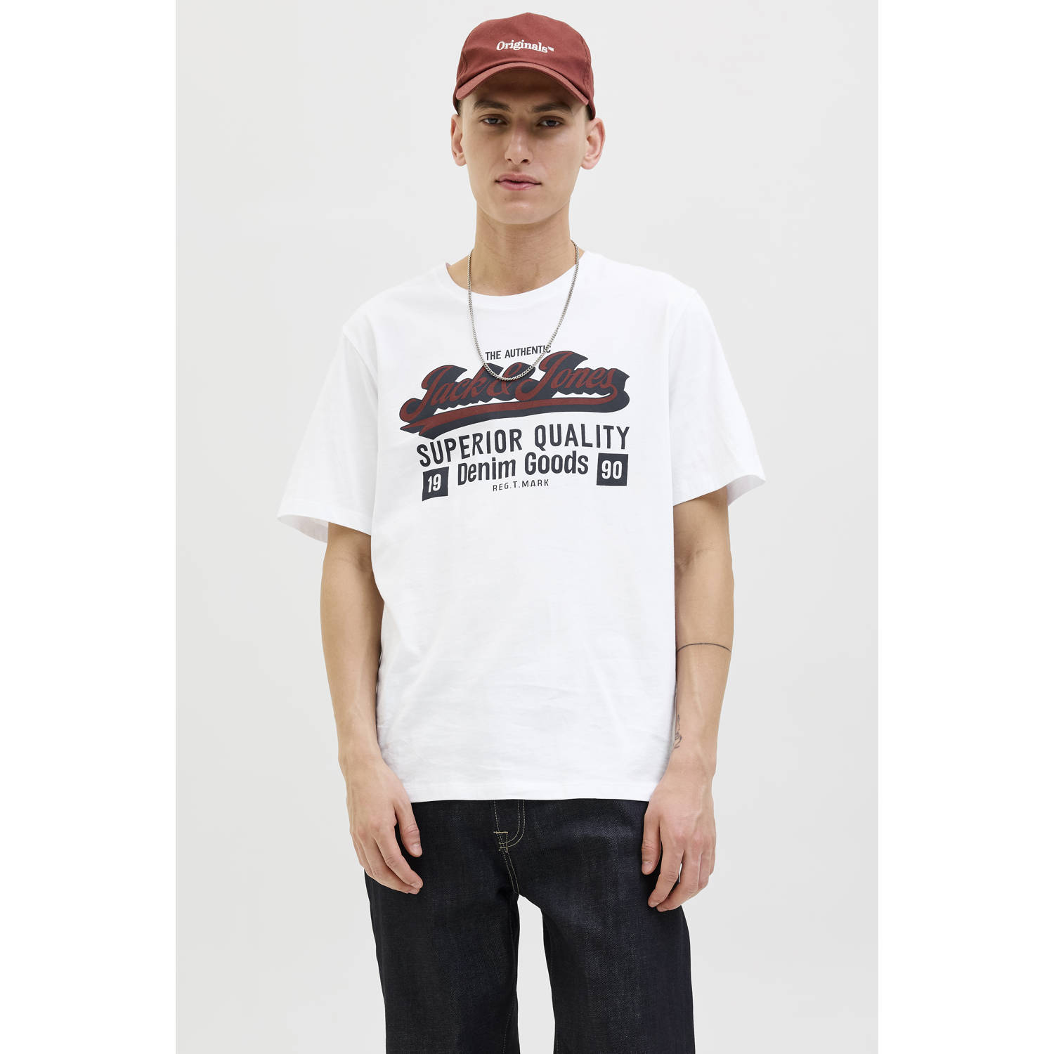 JACK & JONES ESSENTIALS T-shirt wit