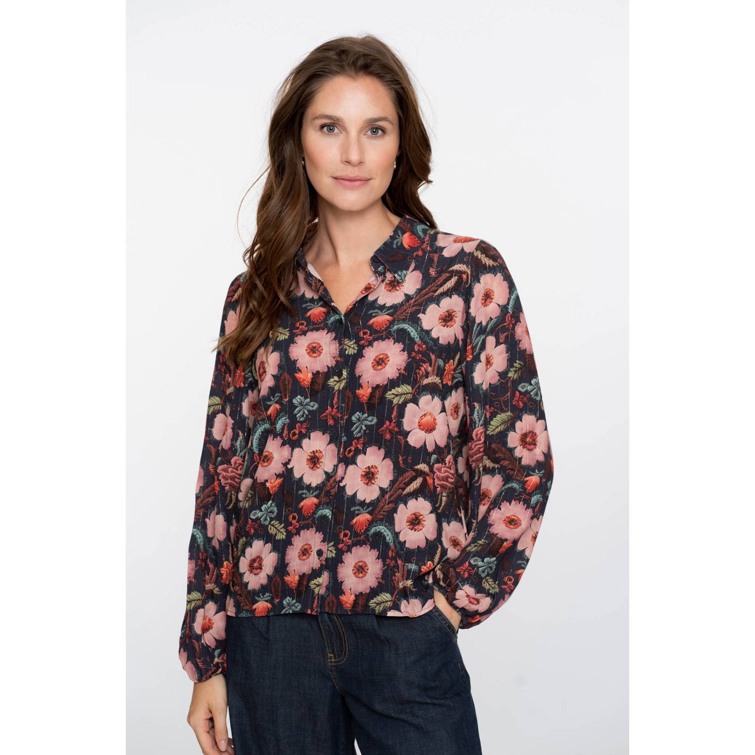 Geisha blouse roze