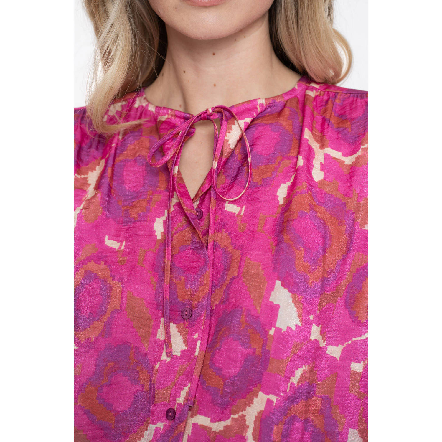 Geisha blouse roze