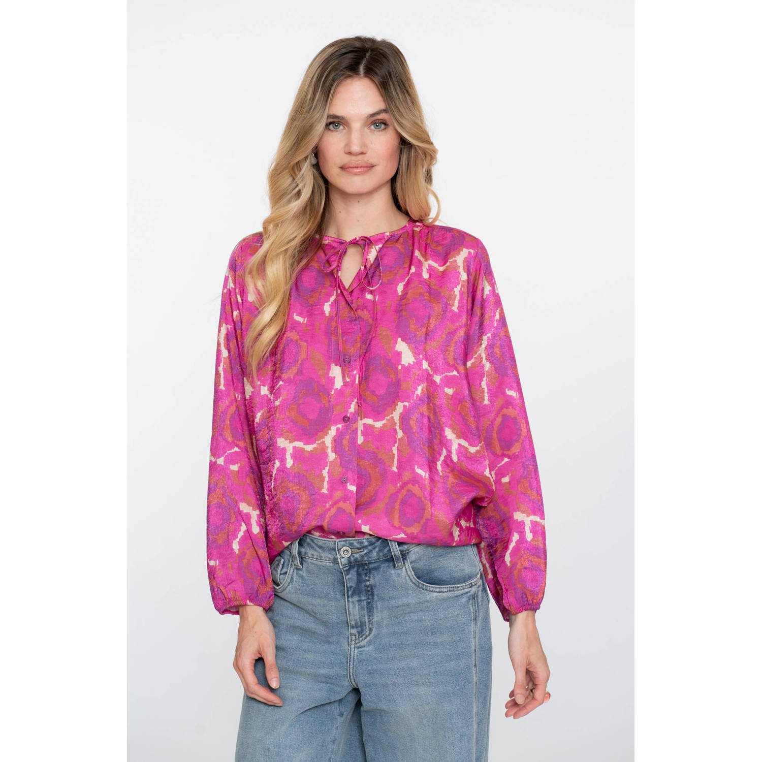 Geisha blouse roze