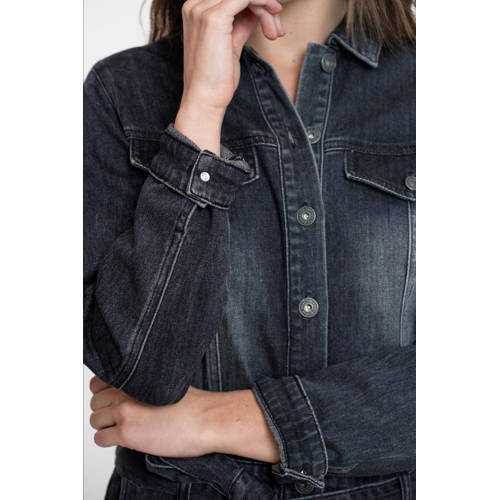 Geisha jumpsuit grey denim afbeelding