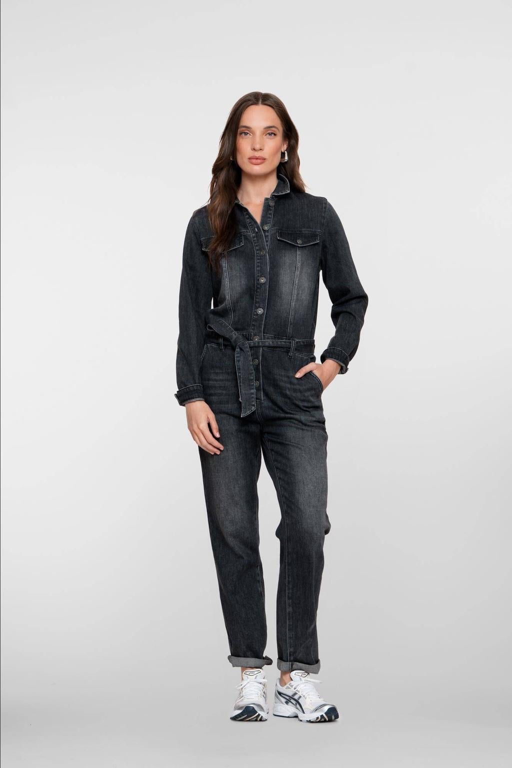 Geisha jumpsuit grey denim