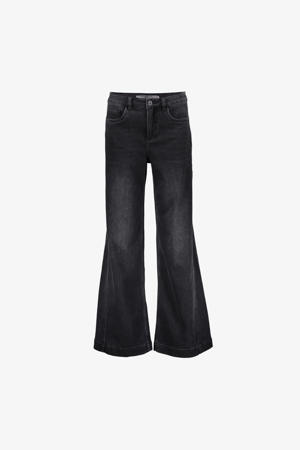 high waist wide leg jeans grey denim