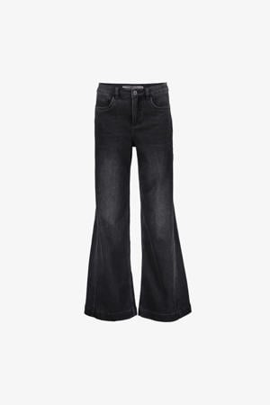 high waist wide leg jeans grey denim