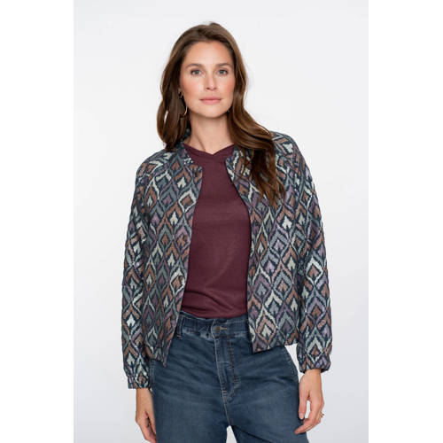 Geisha bomberjack blauw afbeelding
