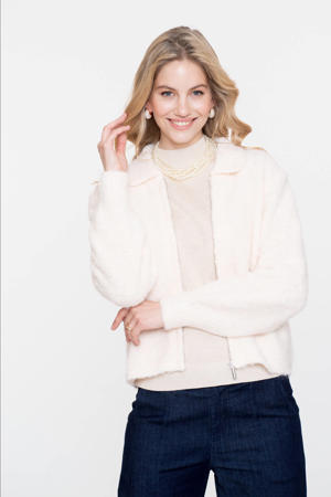 gebreid vest ecru