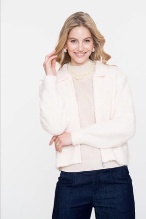 gebreid vest ecru