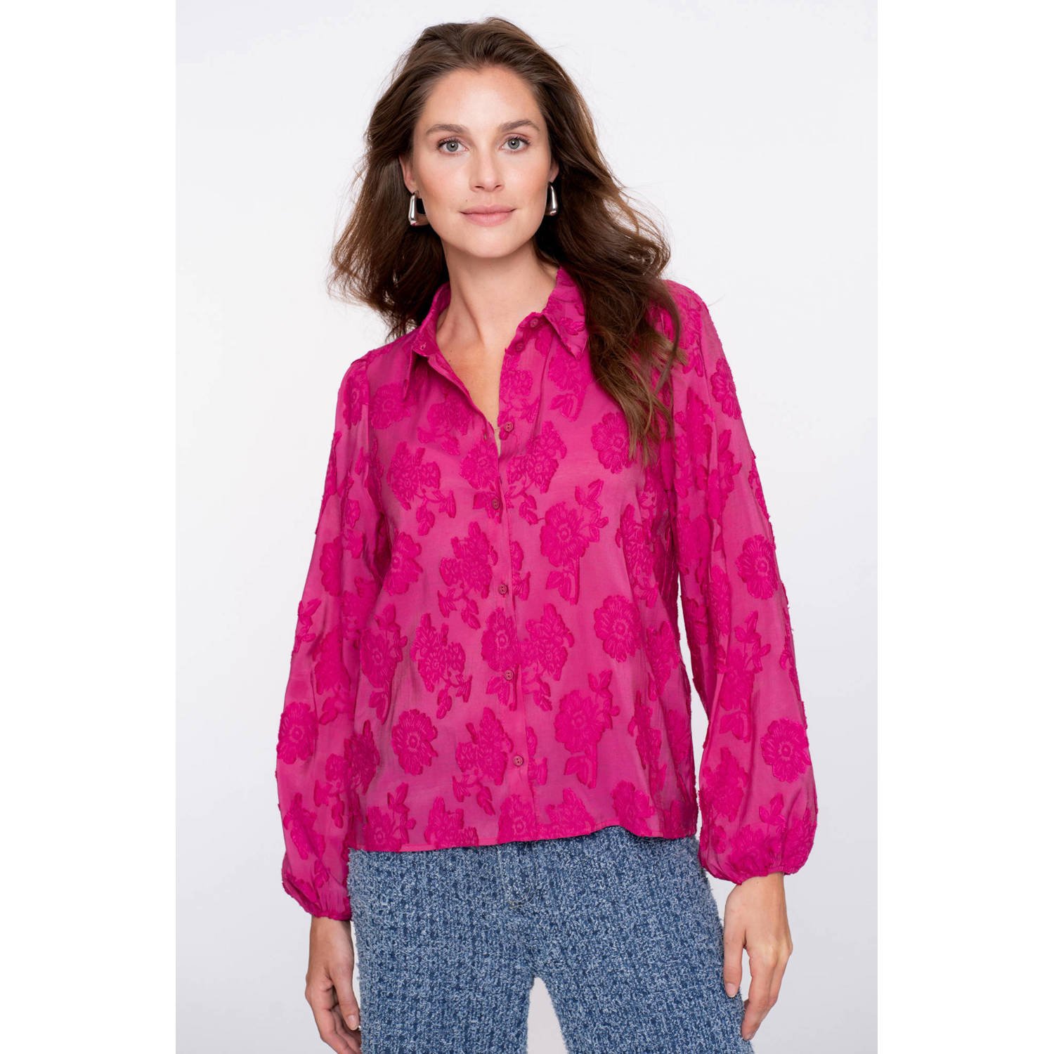 Geisha blouse roze