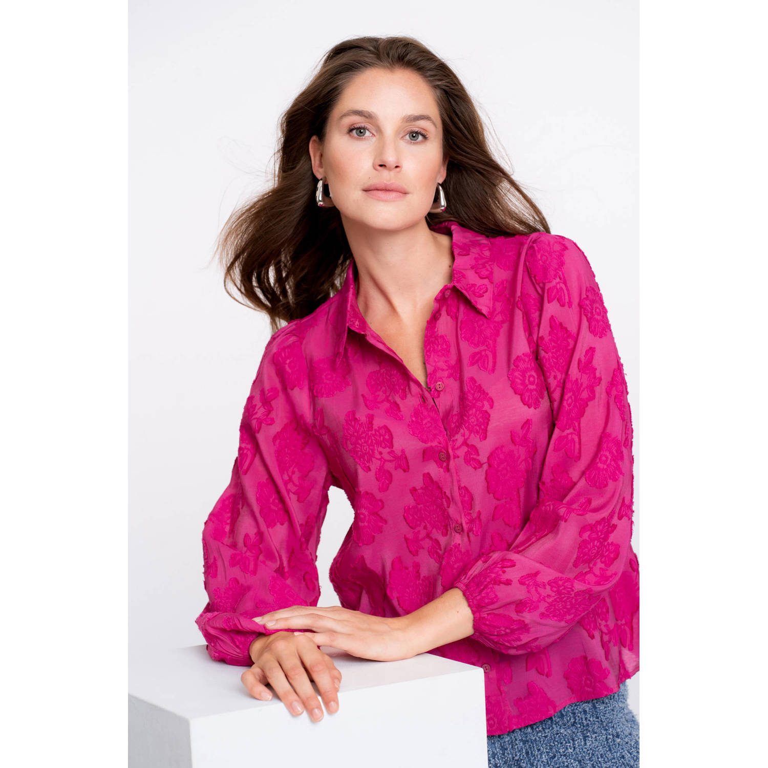 Geisha blouse roze