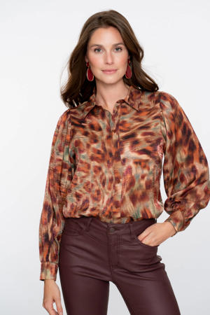 blouse bruin