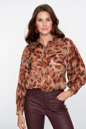 blouse bruin