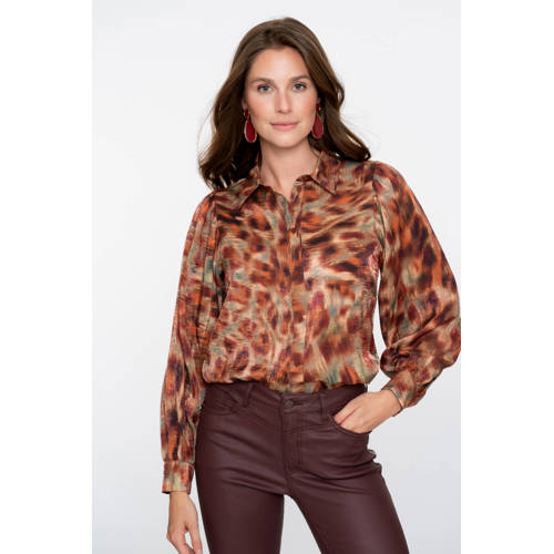 Geisha blouse bruin afbeelding