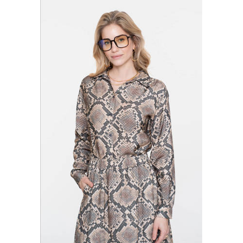 Geisha blouse bruin afbeelding