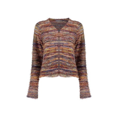 Geisha gebreid vest bruin afbeelding