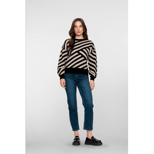 Geisha high waist skinny jeans dark blue denim afbeelding