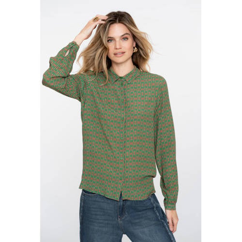 Geisha blouse groen afbeelding