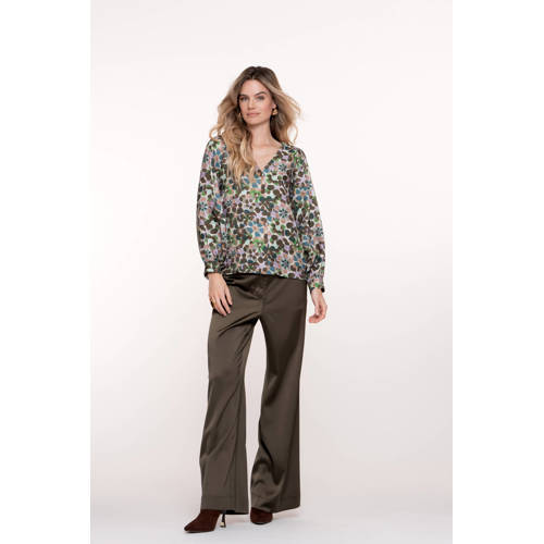 Geisha blouse lila afbeelding