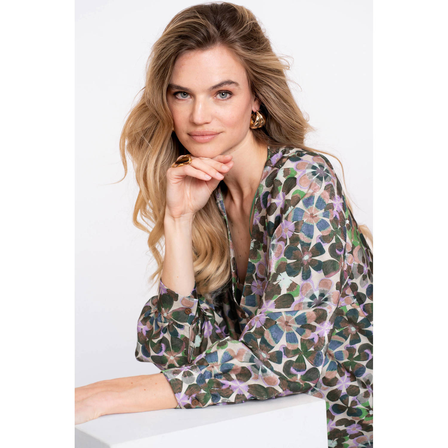 Geisha blouse lila