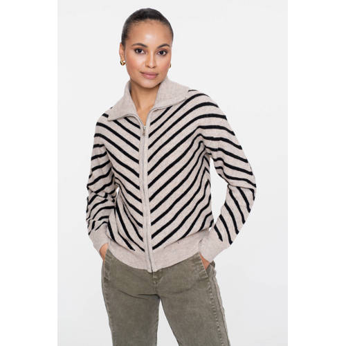 Geisha gebreid vest zand afbeelding