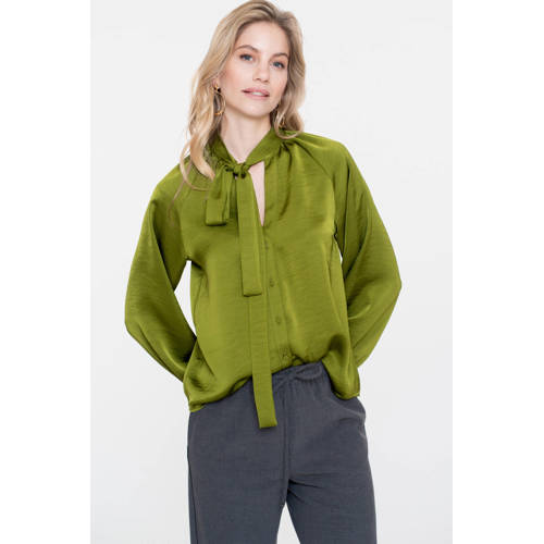 Geisha blouse groen afbeelding