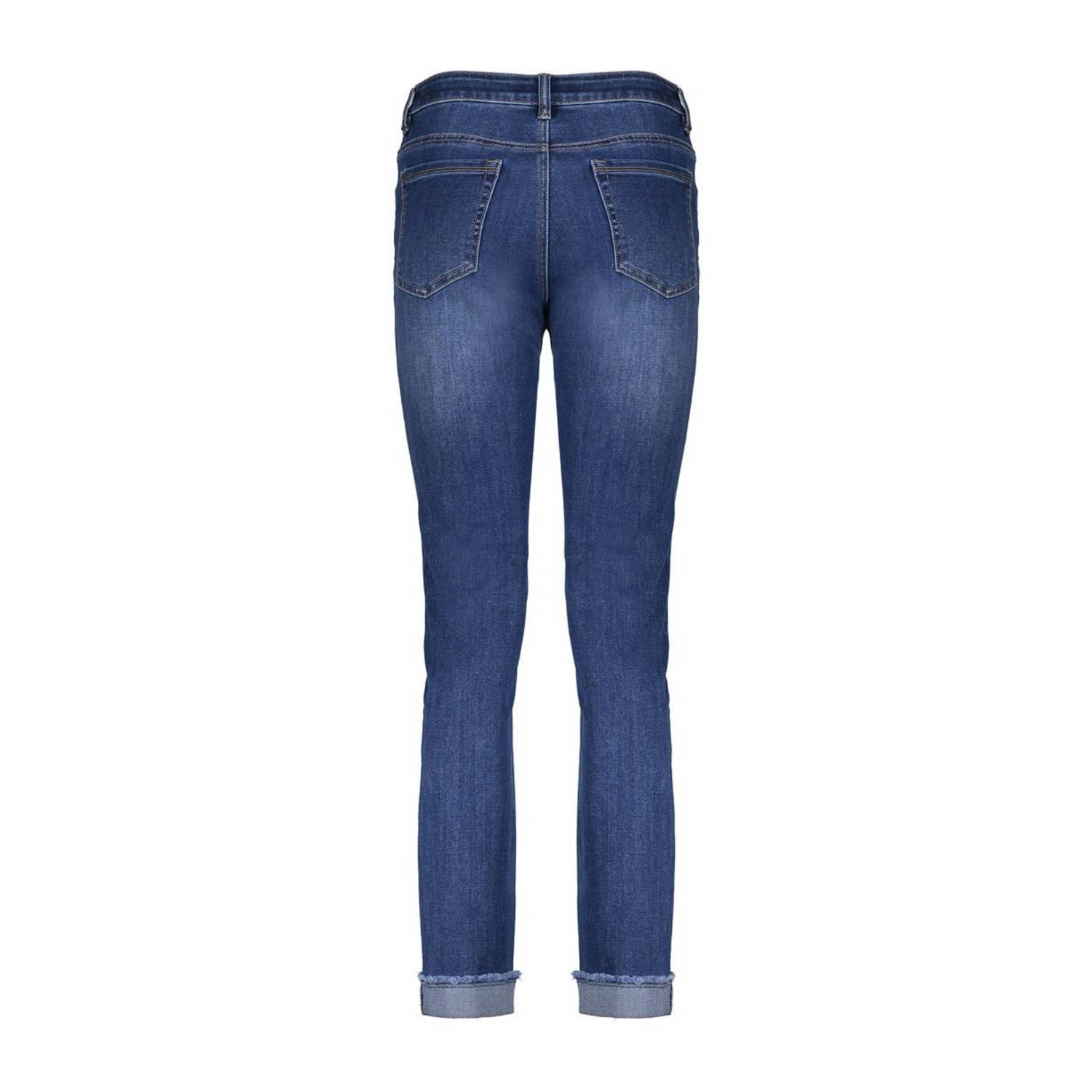 Geisha high waist slim fit jeans medium blue denim