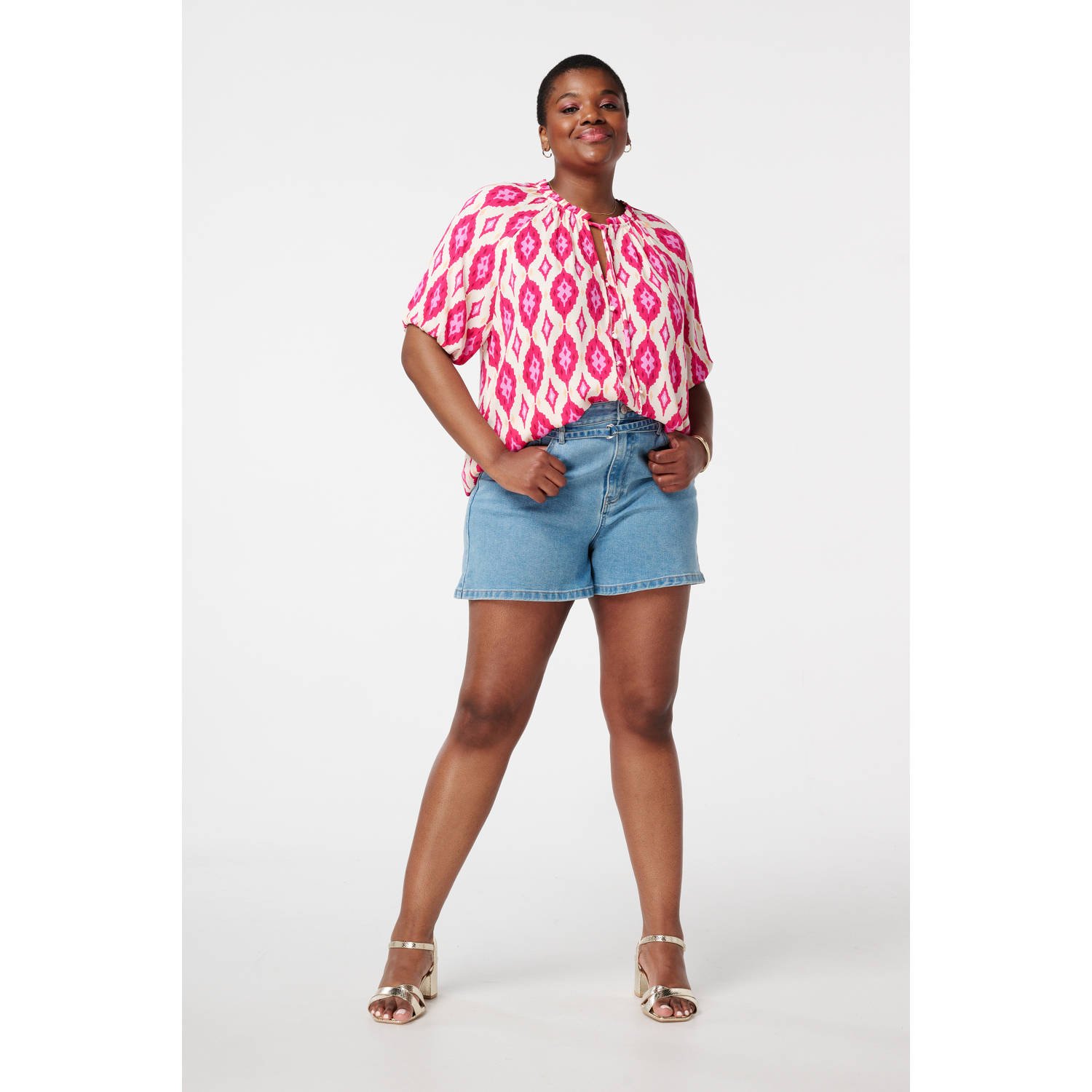 MS Mode blousetop roze