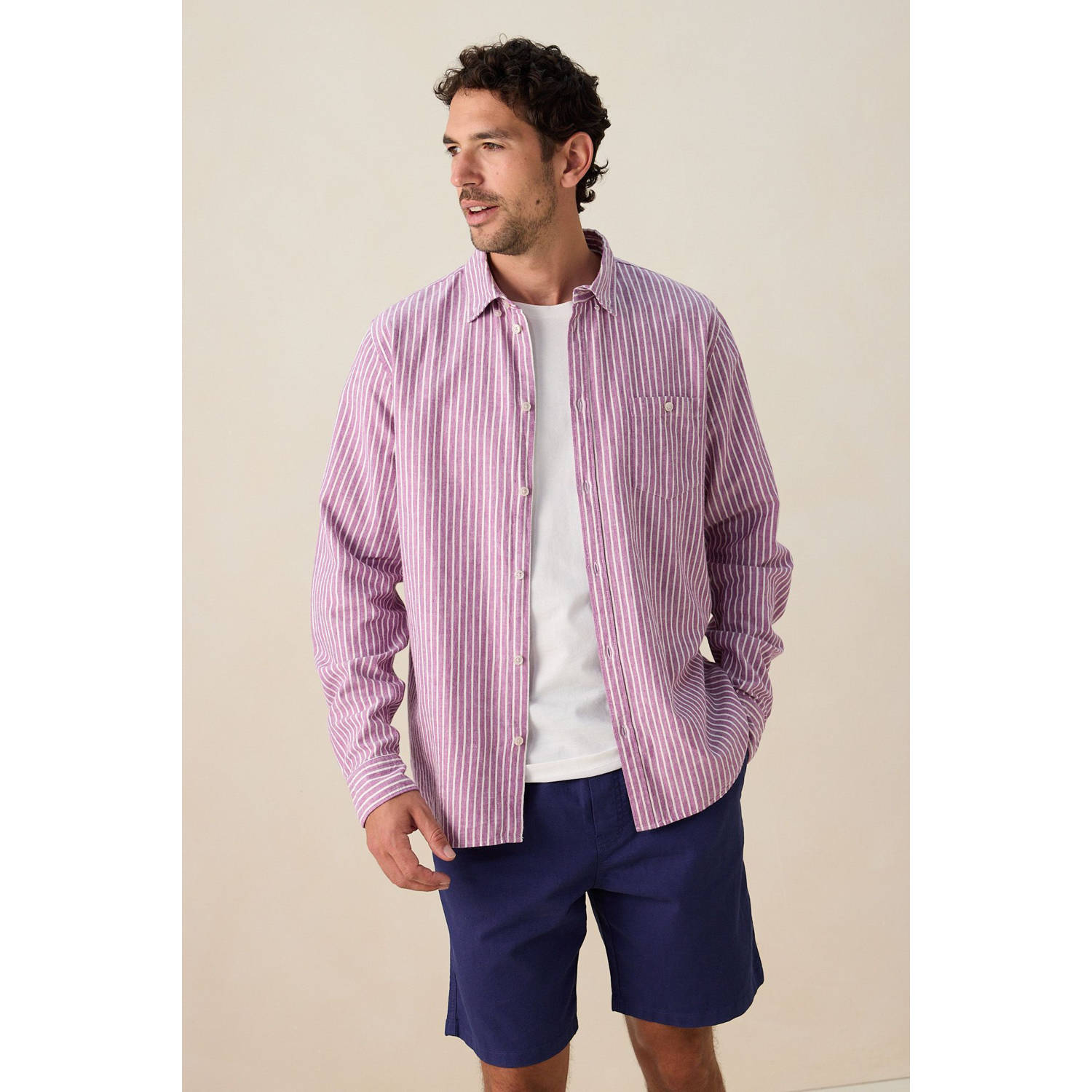 Sissy-Boy casual overhemd paars