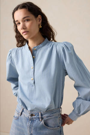 blousetop blauw