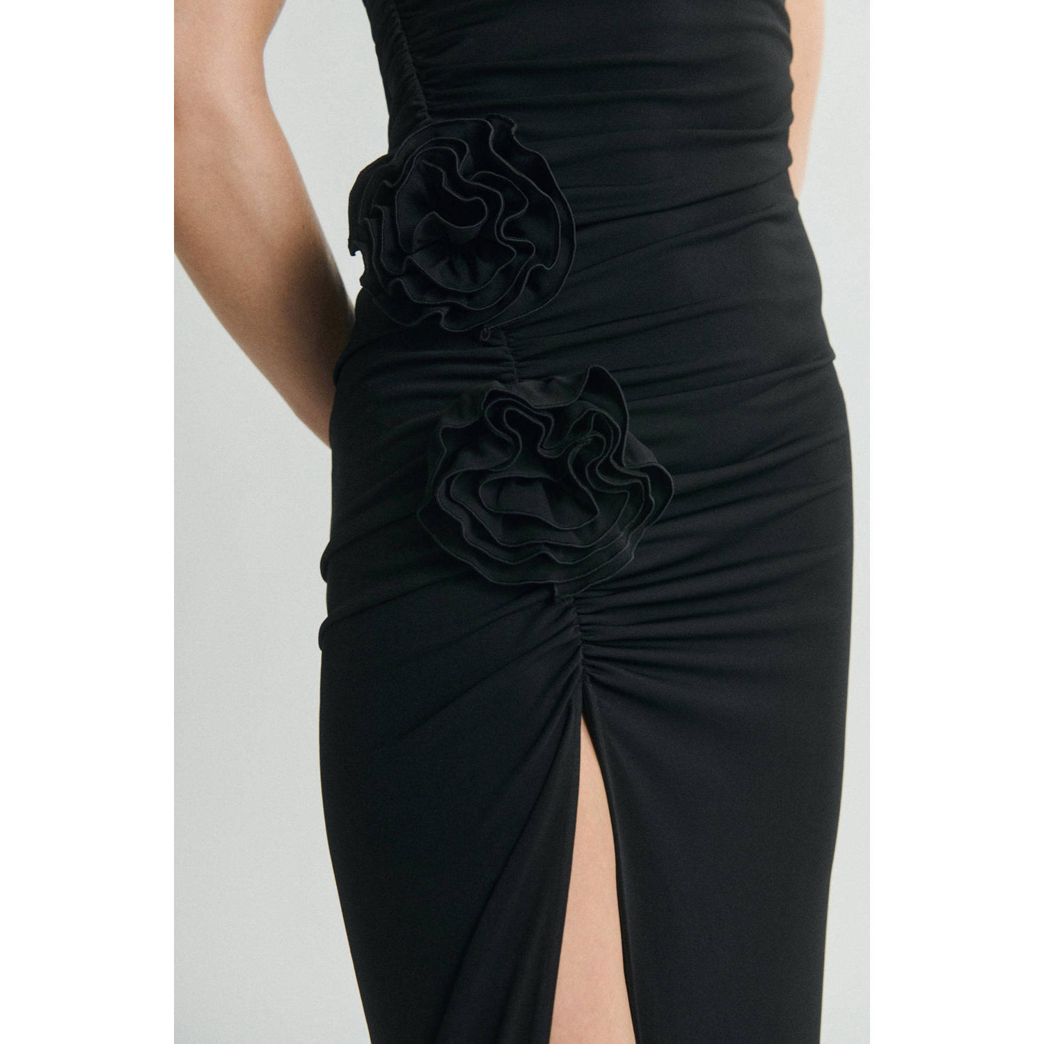 Mango midi jurk zwart