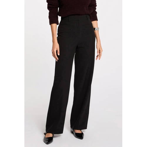 Morgan straight high waist pantalon zwart afbeelding