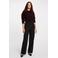 Morgan straight high waist pantalon zwart
