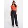 Morgan straight high waist pantalon marineblauw