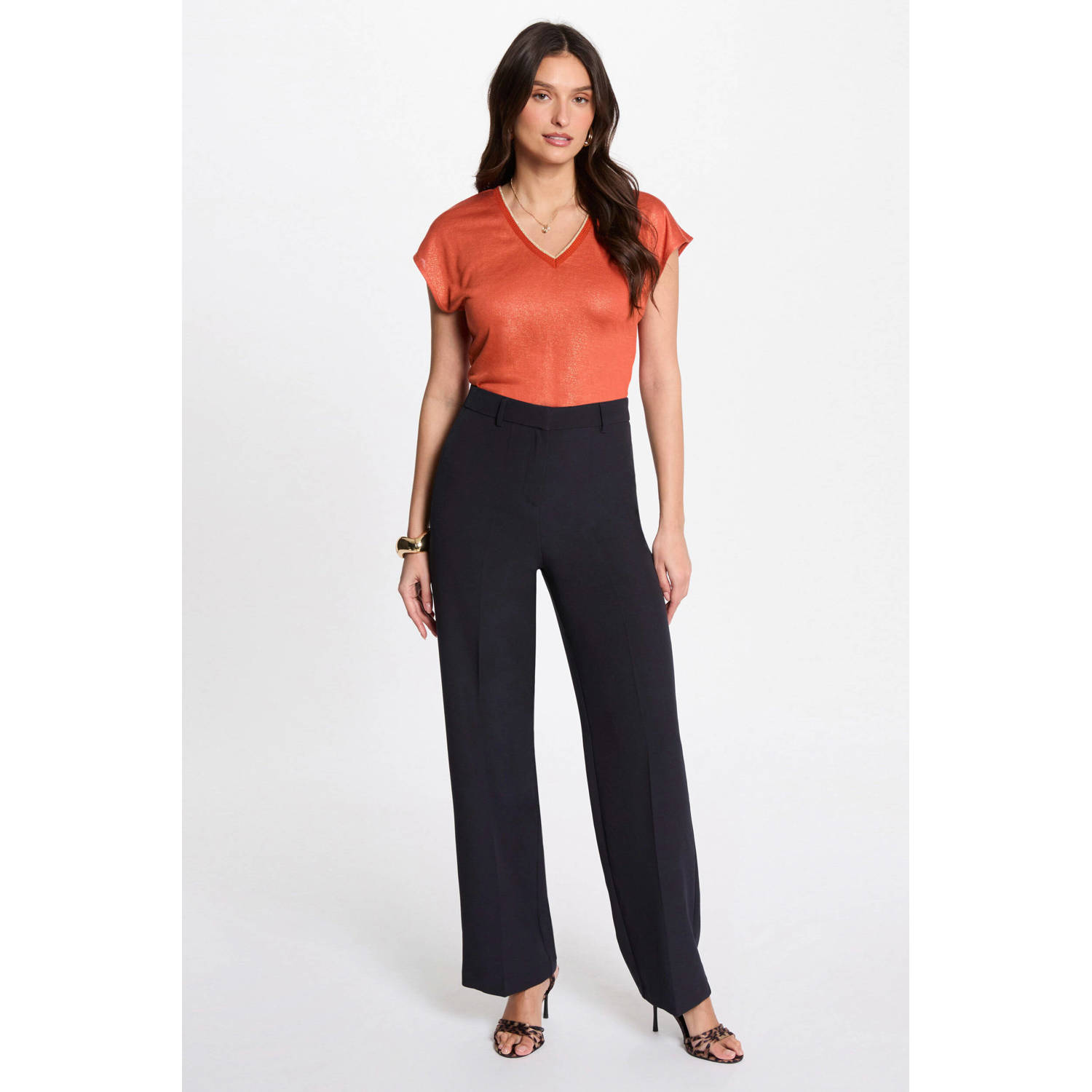 Morgan straight high waist pantalon